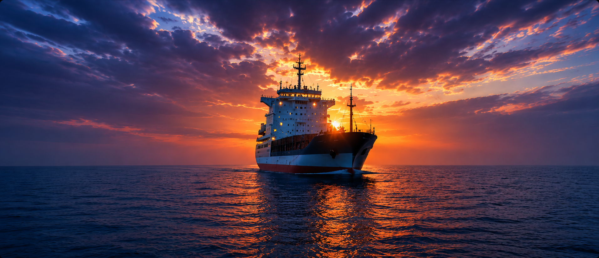 Ship at sea